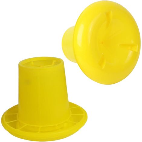 2pièces Mangeoire pour Poules Trough Alimentaire pour Volaille Lot de Facile à Remplir Nettoyer pour Poules Canards Et (1/5)