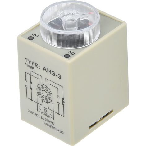 AH3-3 Elektronisches Zeitrelais, einstellbare Triggerverzögerungszeit, 8-polig, 3S (DC24V) (1/5)
