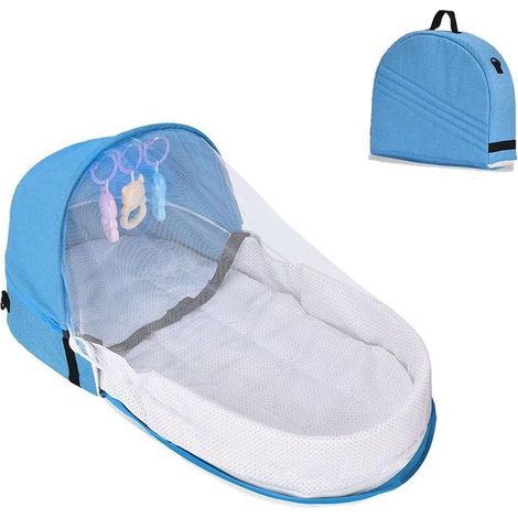 Cuna portátil de 80 x 40 cm，Cama de viaje plegable para bebé，Cama plegable para bebés de 0 a 10 meses (1/5)