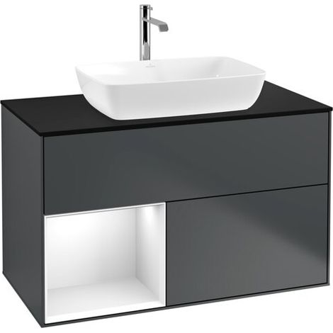 Villeroy & Boch F772GFHG Meuble sous-vasque Finion F77 (1/2)