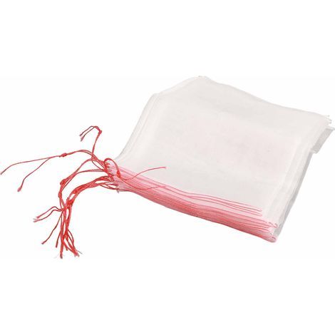 10 sacs filet de protection pour plantes et fruits, avec cordon de serrage anti-insectes oiseaux nuisibles 45x30cm (1/5)
