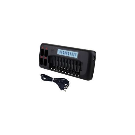 LCD Chargeur de Piles - 14 Slot Universel Chargeur de pour Intelligent Piles AA/AAA Ni-MH Batterie avec Fonction de décharge (1/5)