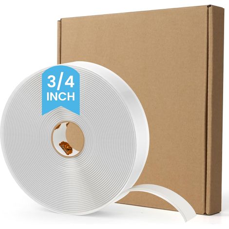 Ruban Butyle Blanc 19mm x 9m, 3mm Épais Butyle en Étanche Ruban Adhésif Ruban Butyle Correctifs Imperméables de Réparation pour Pare-Brise De Porte De Fenêtre De Phare De Camion Automobile (1/5)