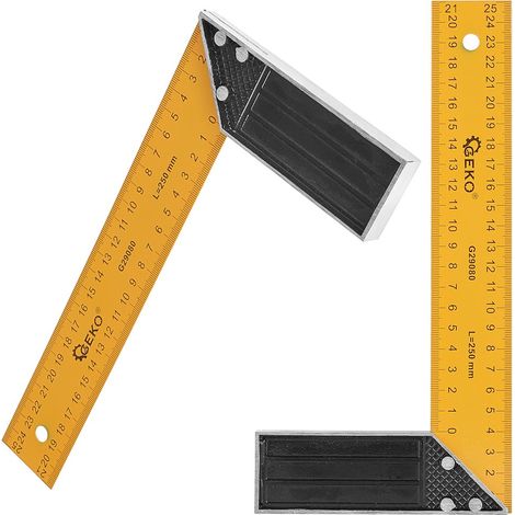 Ángulo de carpintería de construcción de 250 mm (120) (1/4)