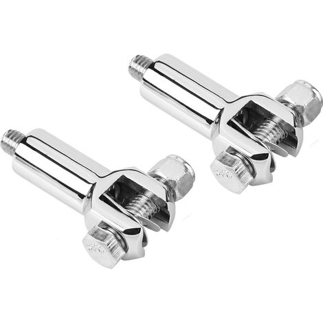 Soziusfußrasten-Set, verchromter Bremssattel-Montagesatz für Softail 2000-2006, silbernes Paar (1/5)