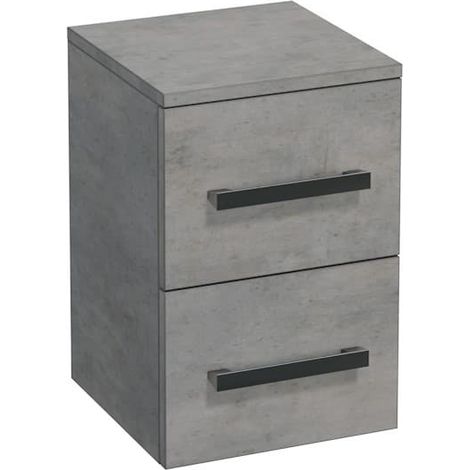 Naturel Mobile bagno basso naturale Cube Way 32,5x51x33 cm in cemento (CUBE2N32BE)