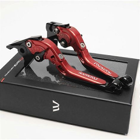 Convient pour Spring Breeze 450CL-C 2023, klaxon de frein modifié en alliage d'aluminium, tringle d'embrayage, accessoires de moto (noir rougeâtre) (1/5)