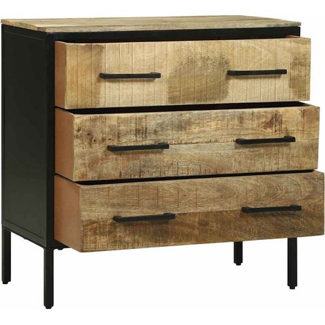 Buffet,Bahut,Meuble de Rangement Marron 70 x 35 x 70 cm Bois de manguier massif CFW45992 (1/5)