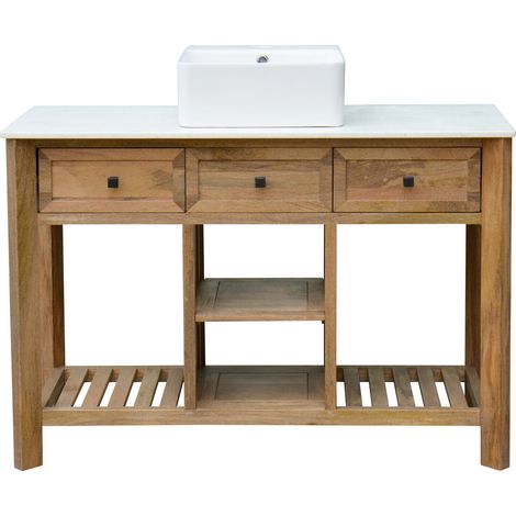 Mueble De Baño Mango Ceramica 120X50X82 Natural (1/5)