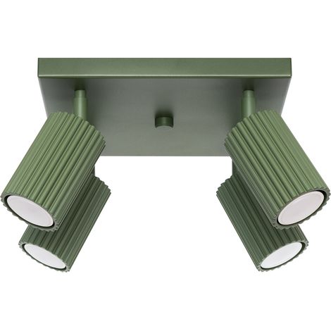 Lampada da soffitto Karbon verde oliva 25x16.5x25cm Sollux (1/5)