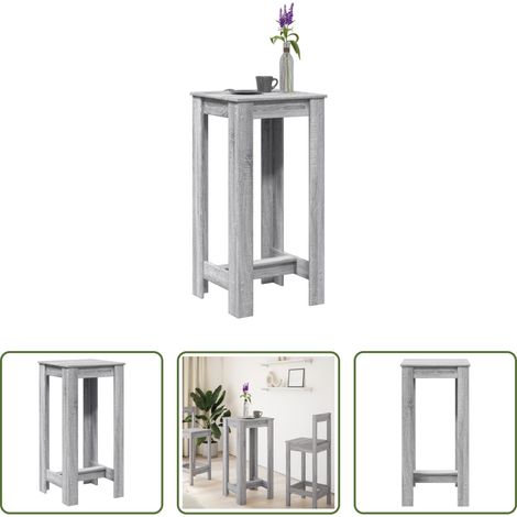 Holzwerkstoff - Bartisch Grau Sonoma 51x50x103,5 cm Holzwerkstoff (1/5)