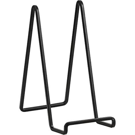 Support assiettes - Support cadre photo - 18.5x10.5 cm (10 pouces) - Support - Assiettes décoratives - Zwart - Présentoir - Livres - Cintre - Étagère - Meuble de cuisine (1/5)