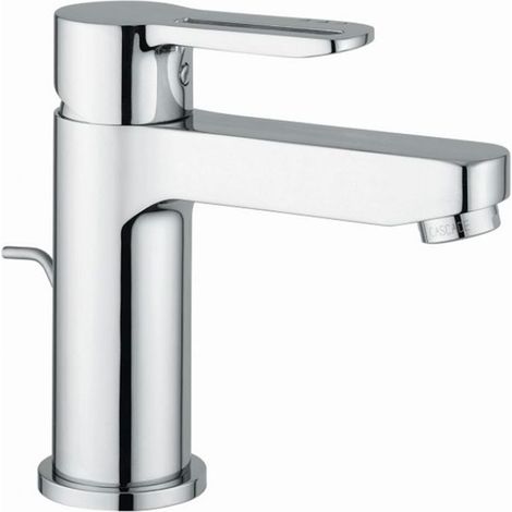 Robinet mitigeur lavabo et WC en laiton chromé design (1/3)