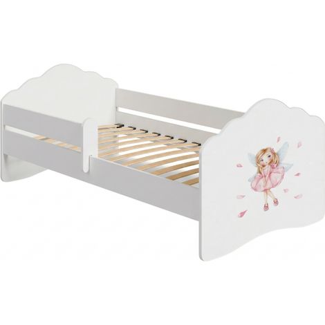 FALA lit d'enfant avec balustrade 70x140 Fille avec ailes