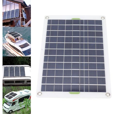 Chargeur solaire portable 30 W 12 V avec contrôleur de charge intelligent intégré pour voitures et camping-cars (1/5)