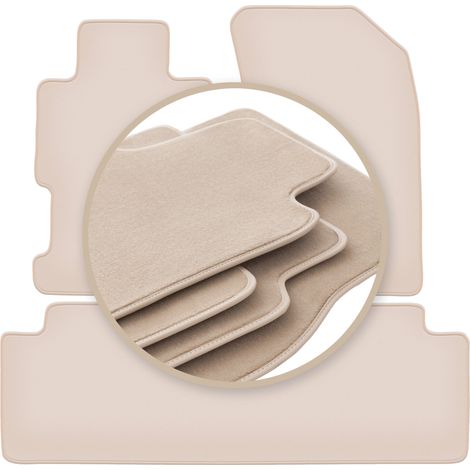 Alfombrillas beige PREMIUM para Honda Civic VII sedán 2001-2005