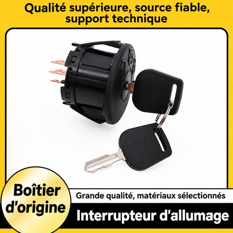 Contacteur d'allumage à clé AM133596 pour tondeuse autoportée tracteur pelouse ZT146 Cub Cadet 160 g – Livraison gratuite (1/5)