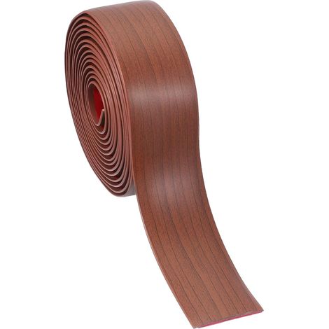 Bande De Transition De Sol Auto-Adhésive 5cm x 6 Mètres Diviseur Plat En Vinyle Pour Jointure De Sol Gaps Transition De Moquette Carrelage De Sol, Walnut (1/5)
