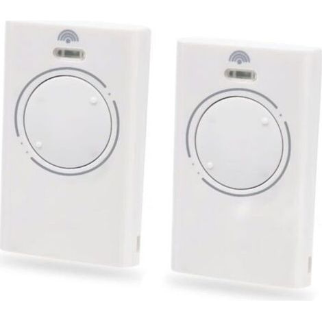 2 Pieces 868MHz Garage Door Transmitter Remote Control, 2 Channel Gate Remote Control Compatible with XT2 868 SLH LR, XT2 868 SLH (White) (1/5)
