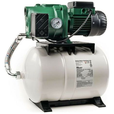 DAB – Surpresseur 100L AQUAJETGWS132100M – Réservoir horizontal à diaphragme – Pompe 1 kW jusqu'à 4,8 m3/h – Pour eau claire et potable (1/2)