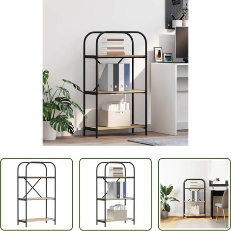 Étagère chêne -  Étagère Chêne Sonoma 60 x 30 x 109 cm Bois d'ingénierie (1/5)