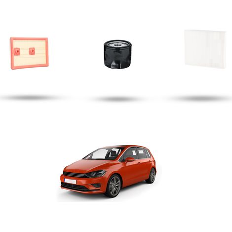 Kit tagliando 3 filtri compatibile con Vw Golf Sportsvan (AM1) 1.2 TSI 81kw Dal 2014 (1/5)