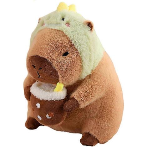 Weiches Plüsch-Capybara-Kissen – Niedliches Kuscheltier für Kinder und Erwachsene, weiches Kissen (1/5)