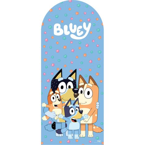 Figurine en carton - Backdrop Bluey - La famille Heeler - Haut 185 cm (1/5)