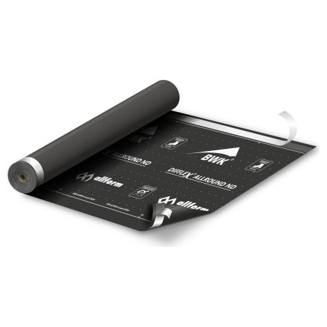 Ecran de sous-toiture DIFFLEX ALLROUND ND SK 260 g/m² - Rouleau de 75 m² - 50,0m x 1,5m - BWK - 1000008142 (1/2)
