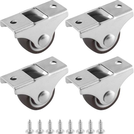 miniruedas para muebles, ruedas fijas pequeñas de 25 mm, ruedas móviles direccionales, ruedas móviles para muebles