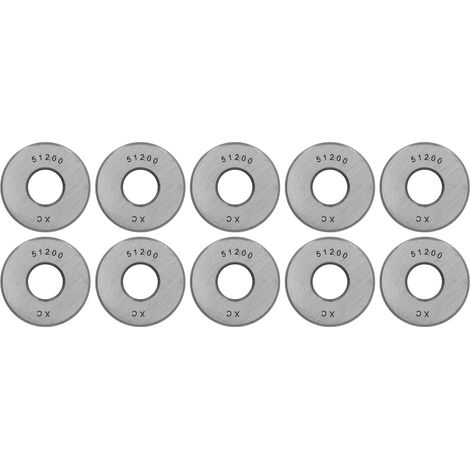 Kit de remplacement de 10 roulements à billes de butée unidirectionnels pour équipement 51200 (1/5)