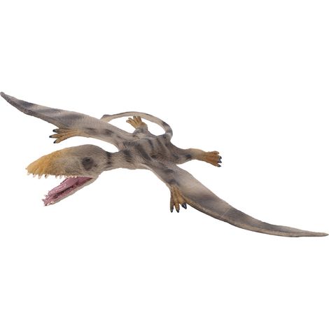Lot de 2 jouets dinosaure à dents doubles, modèle animal PVC décoratif pour enfant, stimulation, cadeau ornement maison. (1/5)