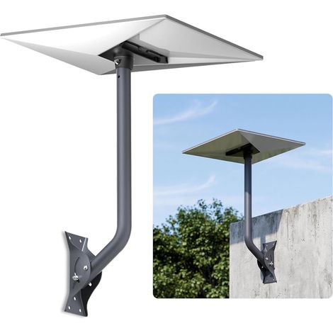 Support mural et de toit, 65 cm, kit de montage réglable avec adaptateur de tube en aluminium (1/5)