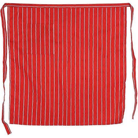 Tablier unisexe court à taille haute pour cuisine, serveur, serveuse, chef (1/4)