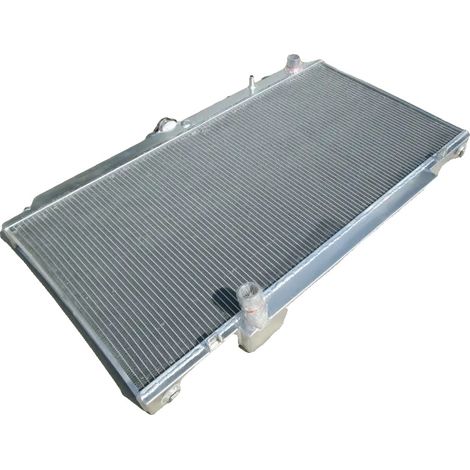 Radiador, totalmente de aluminio, peso: 10 kg, compatibilidad: para Nissan Patrol Y61 GU, dimensiones: 32 x 25 x 10 cm, rendimiento de refrigeración: disipación de calor mejorada. (1/5)