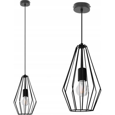 LAMPADA A SOSPENSIONE DA SOFFITTO LOFT IN METALLO CON FILO E27