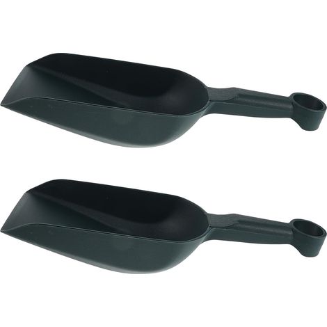 2 Pièces Mini Pelles de Jardin Plastique Vert Foncé Pelle Plate pour Transplantation Précise Outil Polyvalent pour Succulentes et Bonsaïs pour Terre et Plantation (1/5)