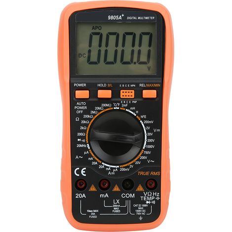 Multimètre numérique 9805A : testeur de température, de résistance et de capacité, détecteur électrique (1/5)