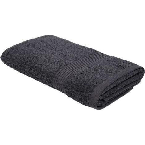 TODAY Essential - Drap de bain 70x130 cm 100% Coton coloris fusain (1/3)