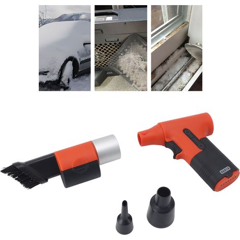 Soplador turbo eléctrico portátil, 120.000 rpm, para perros, deportes y nieve – ABS, 3000 mAh, rojo (1/5)