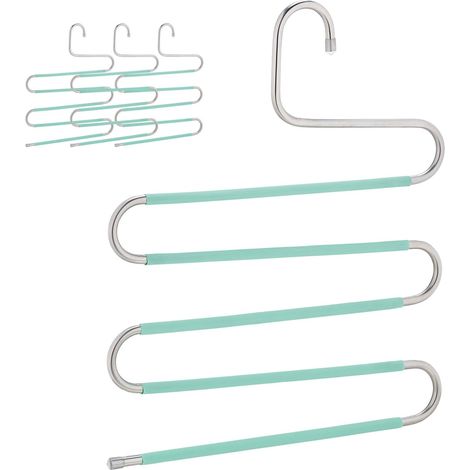 Juego de 4 perchas para pantalones múltiples