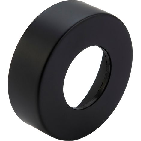 McAlpine Matt Black Brass Wallflange for 42mm OD Pipe