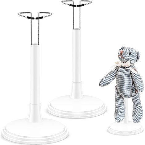 Lot de 2 supports pour poupées, supports portables et rangements pratiques pour poupées, idéaux pour la maison ou le magasin.-20.00X10.00X10.00CM-White