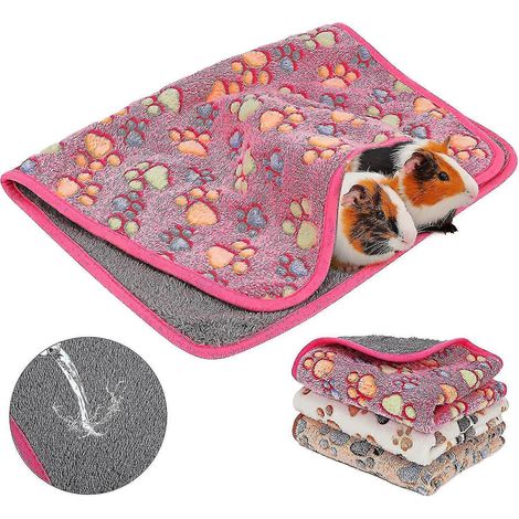 Couverture imperméable lavable pour cobaye, lot de 3, doublures de cage en polaire pour petits animaux fg2025031700368 (1/5)