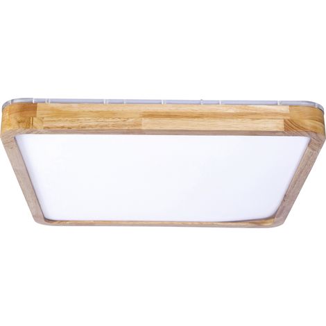 Plafón LED 11.2W Blanco Neutro - 4000K Madera Clara para Interior de Techo en Dormitorio, Salón, Comedor