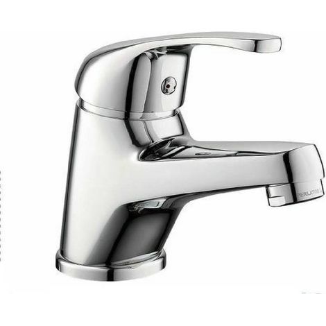 TrAdE Shop Traesio - Rubinetto Miscelatore Per Lavabo Da Bagno Materiale Ottone Cromato Taranto - (1/2)