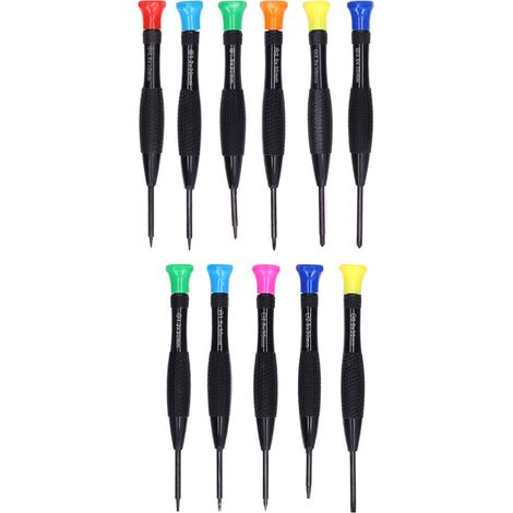Magnetische Pentalobe Torx-Sternschraubendreher, kleines Präzisionsset mit fischschuppenförmiger Oberfläche und drehbarem Ende, aus Stahl. (1/5)
