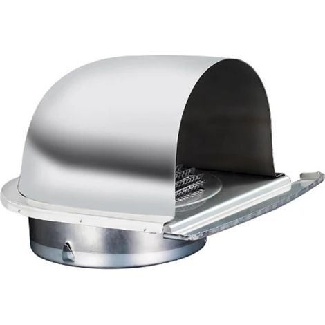 BUNTHAUS chapeau de cheminée Grille d'aération en acier inoxydable for mur extérieur de maison, conduits, capuchons hottes d'extraction(100mm)