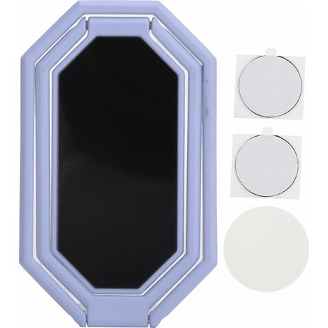 Support Doigt Magnétique pour Téléphone, Support Voiture 360° Rotatif en Forme de Losange Violet (1/5)