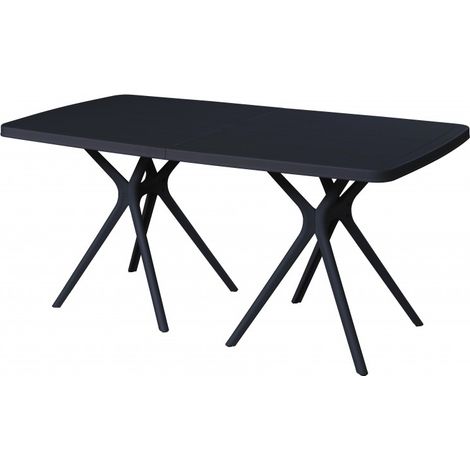 Tavolo Design Portofino By Flow Rettangolare Antracite